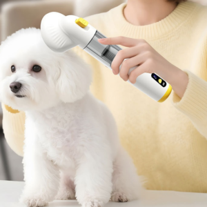 Aspirateur pour animaux de Compagnie Brosse de Toilettage Multifonction et Souffleur pour l'épilation des Chats, Aspiration et Tondeuse pour Poils d'a