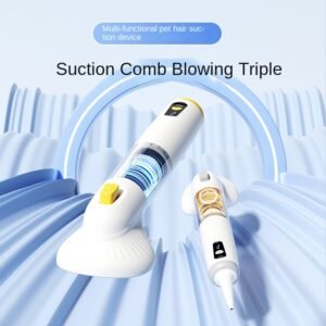 Aspirateur pour animaux de Compagnie Brosse de Toilettage Multifonction et Souffleur pour l'épilation des Chats, Aspiration et Tondeuse pour Poils d'a